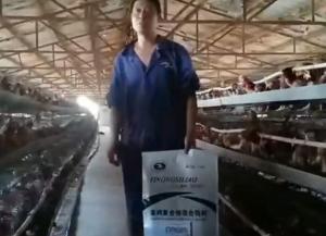 原保軍在河南安陽為益農蛋雞預混料代言！